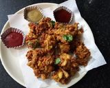 A picture of step 2 of Mix veg crispy fritters.
