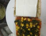 Palak corn sandwich रेसिपी चरण 3 फोटो