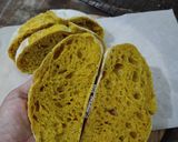 Foto langkah ke 20 dari resep Kunyit Chia Seed Sourdough Bread.