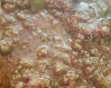 A picture of step 4 of Keema karhai.