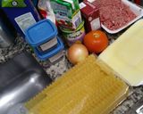 Foto do passo 1 de Lasanha de carne moída e molho branco