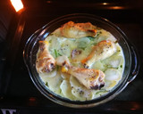 Foto del paso 8 de la receta: Jamoncitos de pollo con judías y patata al horno