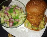 Foto langkah ke 3 dari resep Chicken Tempe Burger.