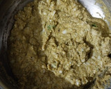 A picture of step 2 of Cabbage and Moong dal pakodi.