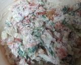 A picture of step 1 of Hung curd veggie sandwich.