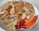 芹菜炒天婦羅的食譜步驟1照片