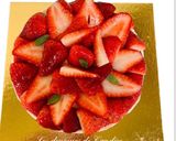 Une image de l'étape 12 de CHEESECAKE AUX FRAISES SANS CUISSON (pour un moule de 15cm).