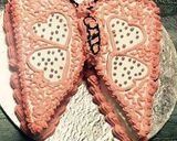 A picture of step 3 of Butterfly cake.