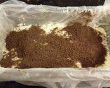 A picture of step 14 of Orange Milk Chocolate and White Chocolate Mousse Torte.