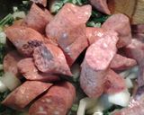 A picture of step 3 of Sausage and bok choy II.