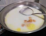 Dried Scallop Pasta With Baked Salmon Steak And Baked Sweet Potato In Coconut Oil recipe step 3 photo