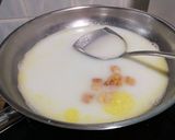 A picture of step 3 of Dried Scallop Pasta With Baked Salmon Steak And Baked Sweet Potato In Coconut Oil.