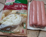 Foto del paso 1 de la receta: Salchichas con puré