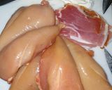 Une image de l'étape 2 de Poulet farci en papillote.