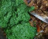 A picture of step 4 of Palak paneer.
