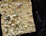 A picture of step 4 of Besan toast.