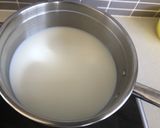 A picture of step 1 of Eggless Strawberry Custard.