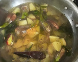 ஹோட்டல் ஸ்டைல் கத்திரிக்காய் உருளைக்கிழங்கு காரக்குழம்பு ரெசிபி ஸ்டேப் 3 புகைப்படம்
