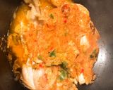 A picture of step 6 of Fresh chicken leg in bell peppers sauce.