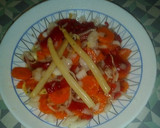 Foto del paso 4 de la receta: Zanahorias aliñadas con pimientos del piquillo