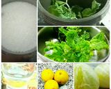 A picture of step 1 of Lemon mint lemonade.