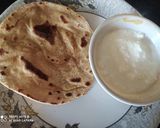 A picture of step 3 of Achari Parantha.
