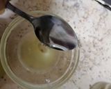 A picture of step 1 of Greek dressing.