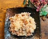 A picture of step 3 of Peanut Pink Rice.