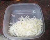 Foto del paso 3 de la receta: Crema de puerros y calabacín con queso majorero para estudiantes