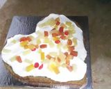 A picture of step 4 of Coffee cocktail cake (heart shape 2nd part).