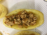 قوارب البطاطس بالدجاج