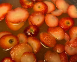 A picture of step 1 of Strawberry simple syrup.