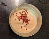 A picture of step 10 of Paneer popcorns with chilli garlic dip.