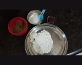 A picture of step 1 of Snow man sandesh.