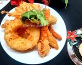 Hình bước làm 3 của món Rau củ chiên xù và salad rau củ