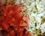 Foto del paso 7 de la receta: Ensalada de lentejas, verduras y merluza