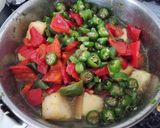 A picture of step 3 of Paneer Corn Capsicum Sabji in Yellow Gravy.