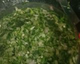 A picture of step 2 of Sooji sandwich.