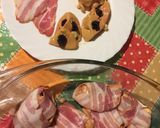 Kacsamáj baconben, aszalt szilvával töltve recept fázis 2 fotója
