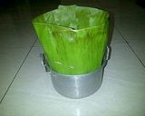 Foto langkah ke 1 dari resep Bongko Roti Kuah Santan Kelapa Muda (no kukus).
