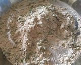 A picture of step 2 of Dhaniya Paratha.