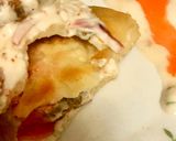 A picture of step 13 of Falafel with pita bread and spicy yoghurt #zoomfalafel.
