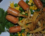 A picture of step 10 of Sausage spaghetti.