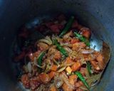 A picture of step 3 of Dum aloo biryani.