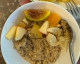 Hình bước làm 2 của món Sữa yến mạch trái cây (oatmeal mixed with fruit)