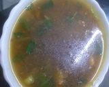 A picture of step 2 of Chicken Hot and Sour Soup.