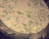 A picture of step 2 of Palak rolls.
