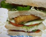 A picture of step 4 of Samosa cheesy sandwich.