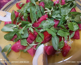 Foto del paso 3 de la receta: Ensalada de ventresca con gelatina de mejillones y tomate pimiento