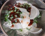 A picture of step 10 of Radish Kimchi.